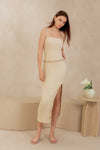 Drenielle Knit Skirt (Cream)