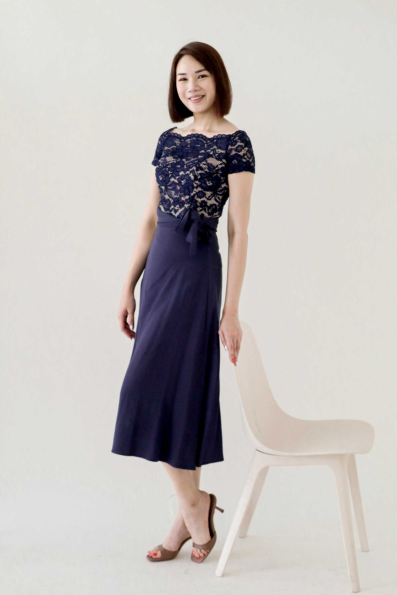 Dashlyrl Lace Top (Navy)