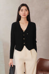 Dasiene Knit Cardigan (Black)