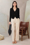 Poise Wide-Leg Trousers (Ivory)