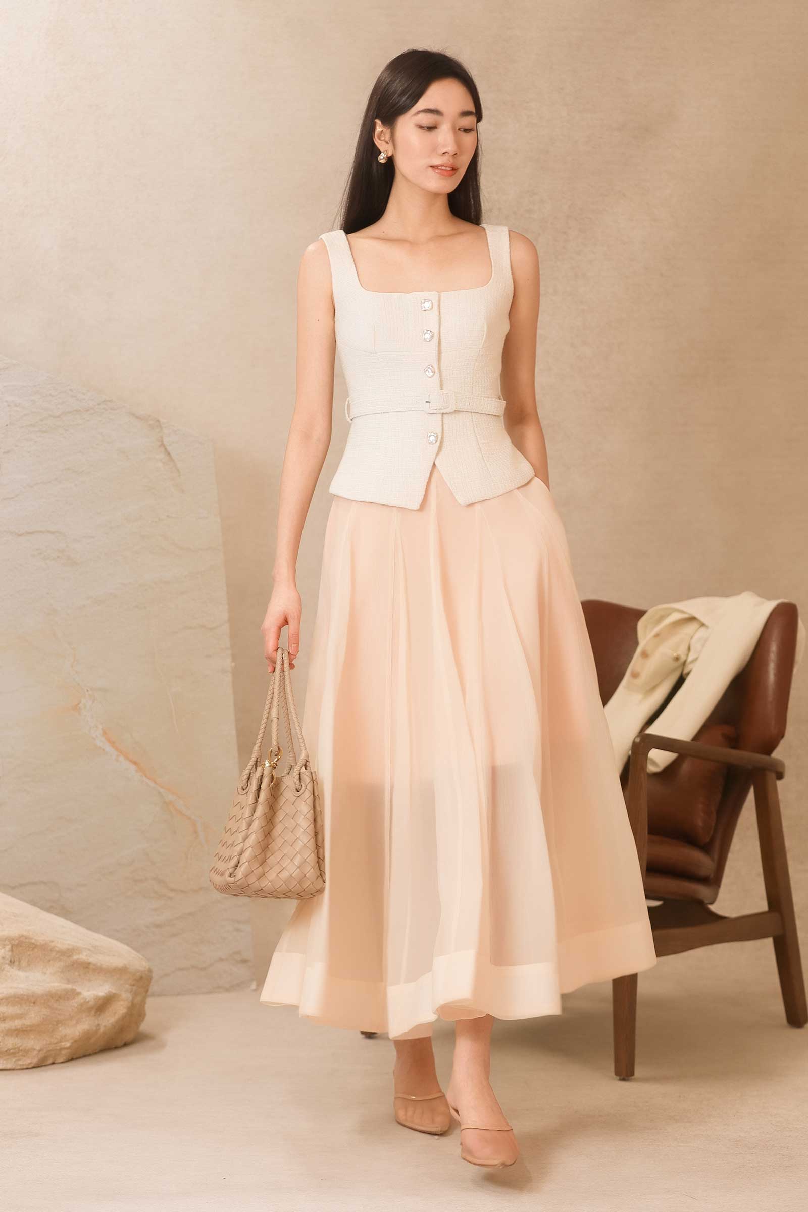 Dalaire Organza Skirt (Cream)