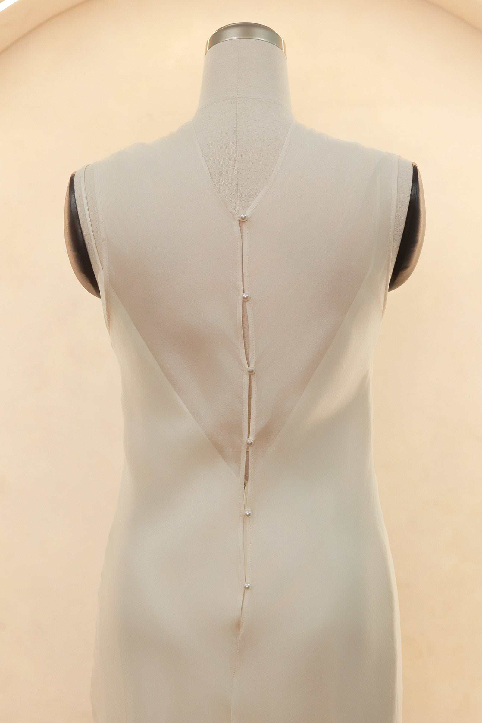 Calystria Silk Organza Dress (Cream)