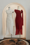Sylvera Scarf Dress (Champagne)