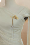 Sylvera Scarf Dress (Champagne)