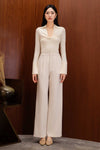 Poise Wide-Leg Trousers (Ivory)