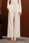 Poise Wide-Leg Trousers (Ivory)
