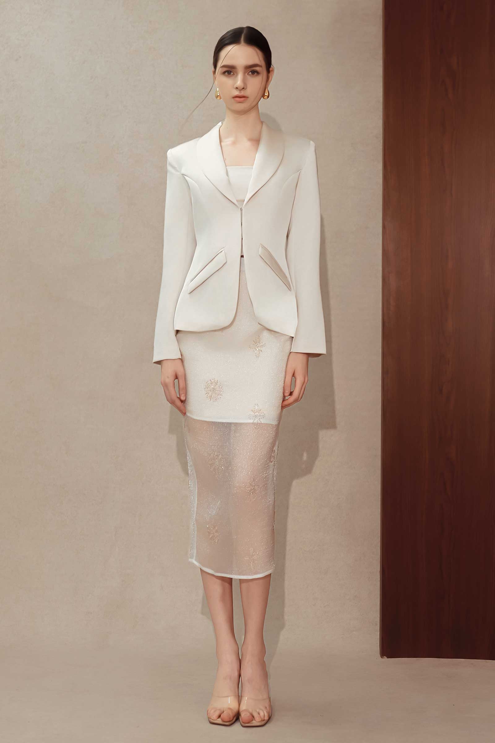 Tailored Delyse Blazer (Champagne)