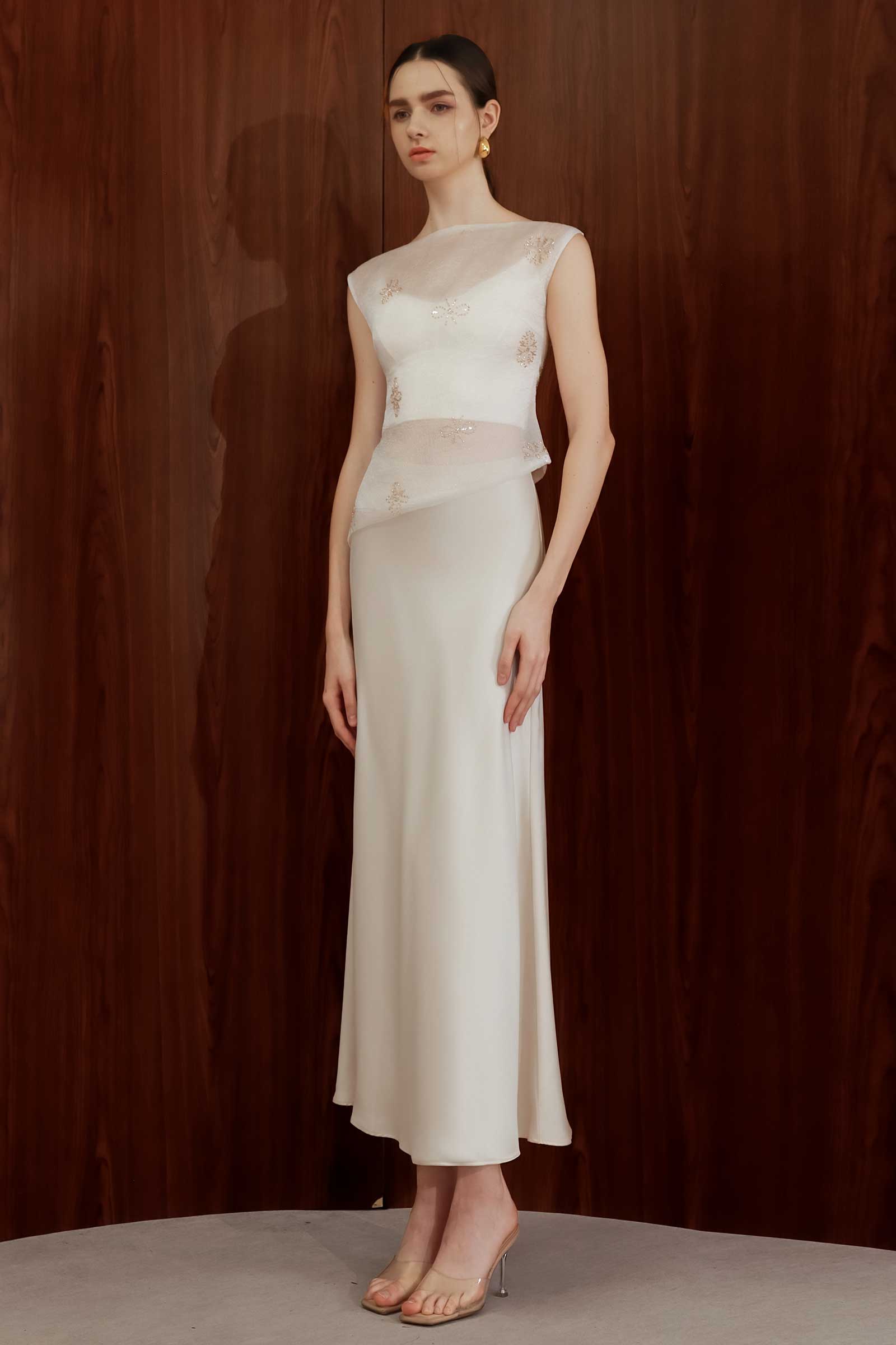 Danelisse Organza Top (White)