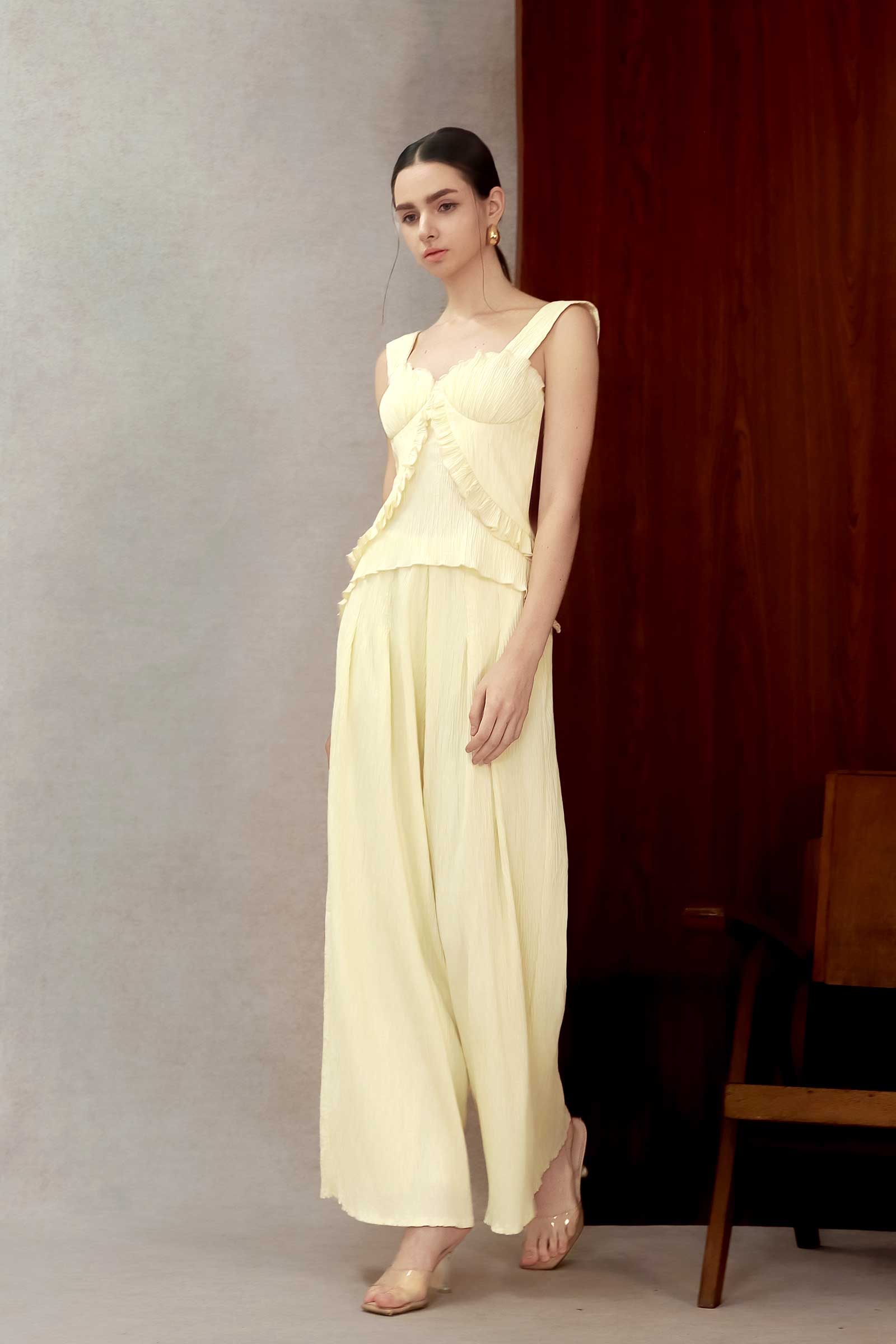 Devrin Padded Top (Cream)