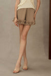 Liora Ruffle Shorts (Mocha)