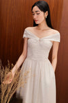 Darella Padded Dress (Cream)