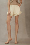 Liora Ruffle Shorts (Cream)