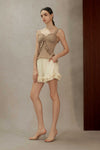 Liora Ruffle Shorts (Cream)