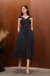 Darella Padded Dress (Black)