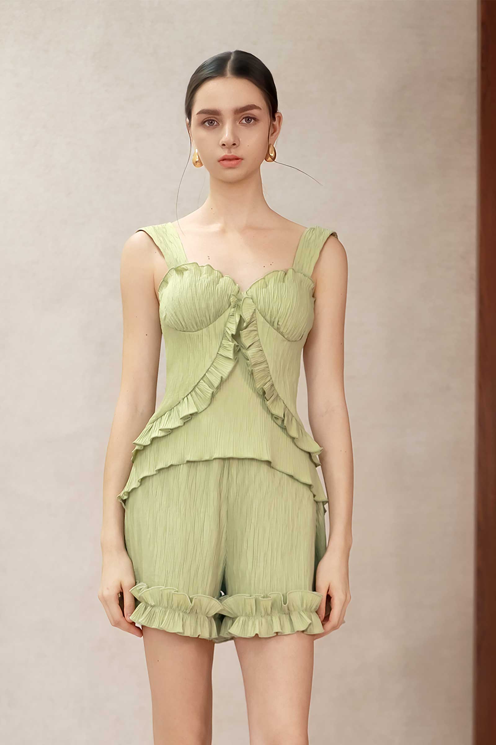 Devrin Padded Top (Sage)