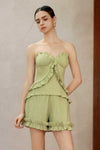 Liora Ruffle Shorts (Sage)