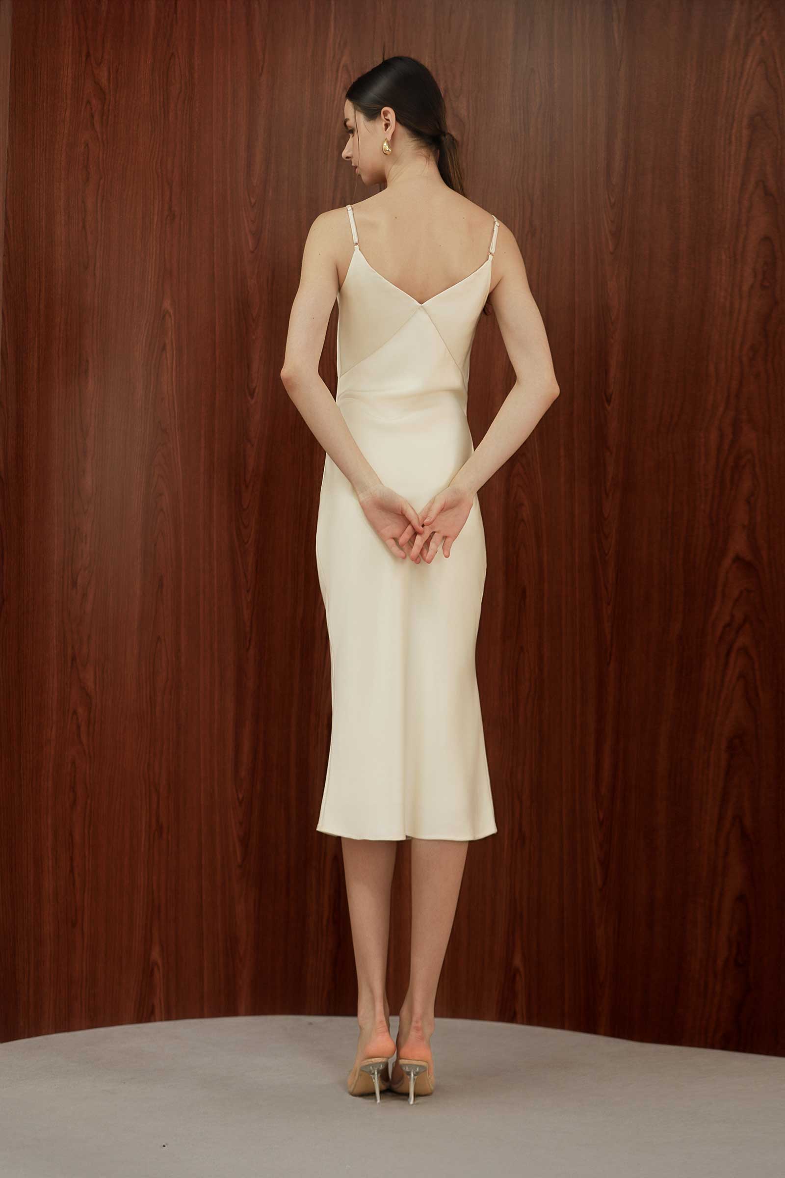 Seren Satin Slip (Cream)