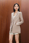 Dolenne Structured Blazer (Mauve)