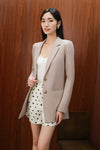 Dolenne Structured Blazer (Mauve)