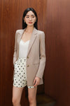 Dolenne Structured Blazer (Mauve)