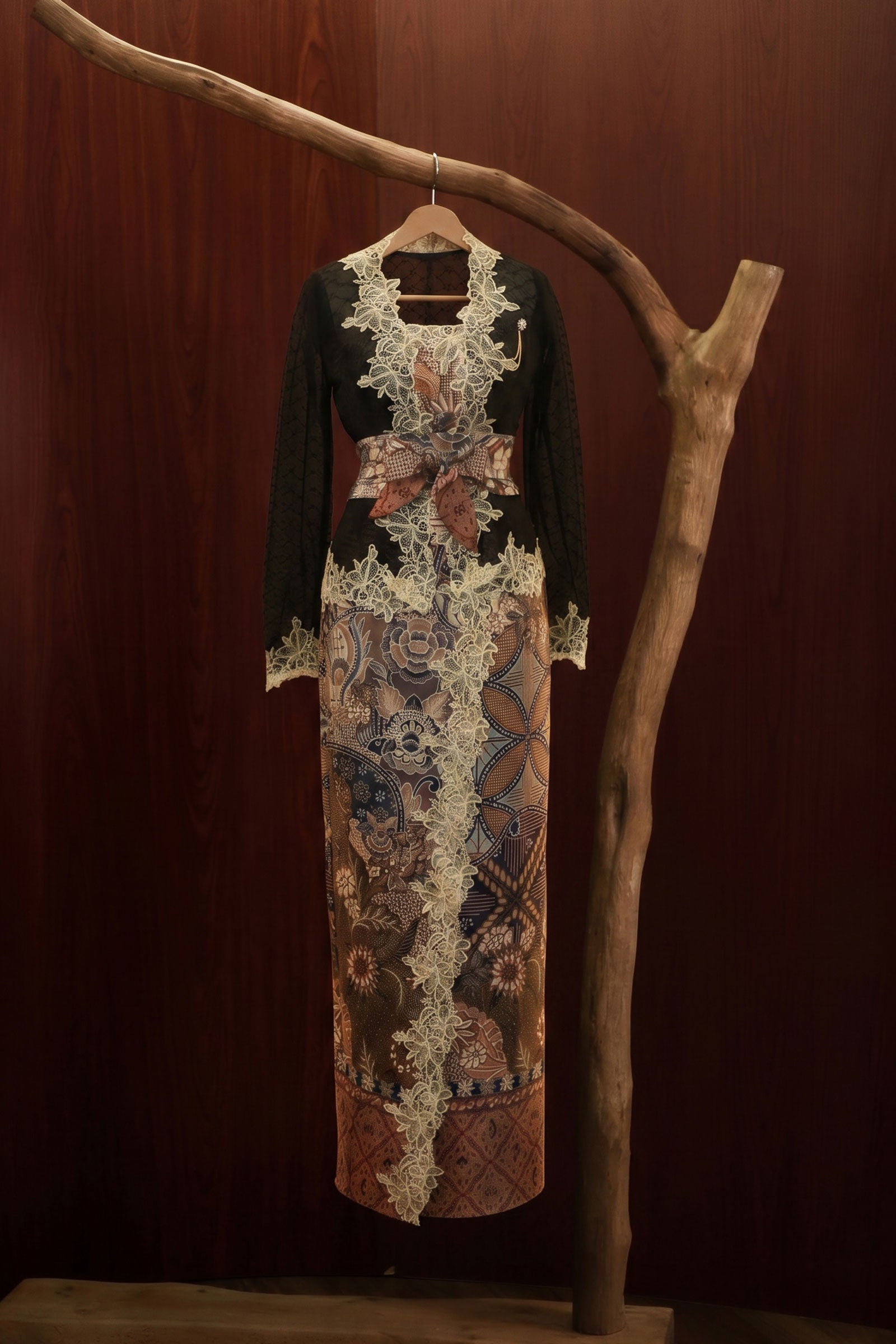 Soleil Kebaya Set (Black)