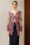Aurielle Kebaya Top (Lilac)