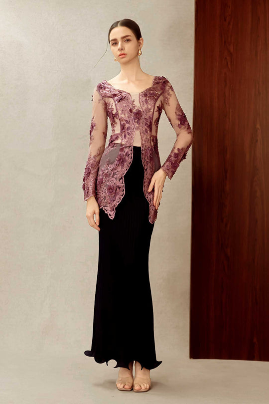 Aurielle Kebaya Set (Lilac)