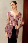 Aurielle Kebaya Top (Lilac)