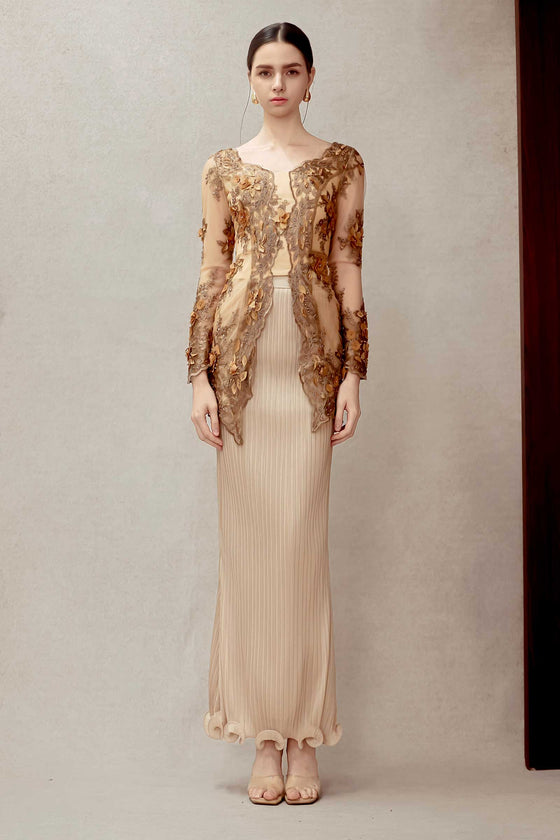 Aurielle Kebaya Top (Gold)