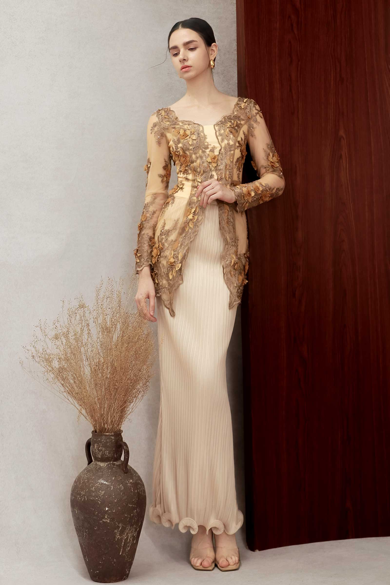 Aurielle Kebaya Top (Gold)