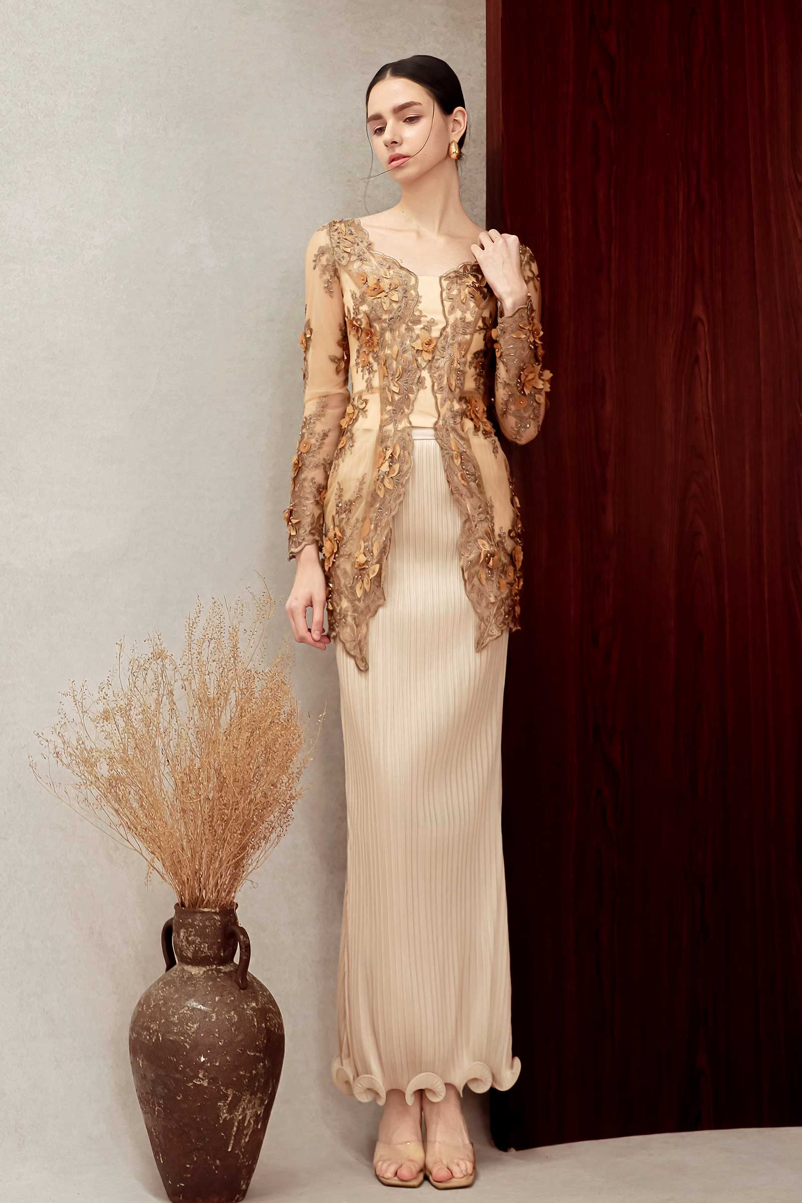 Aurielle Kebaya Top (Gold)