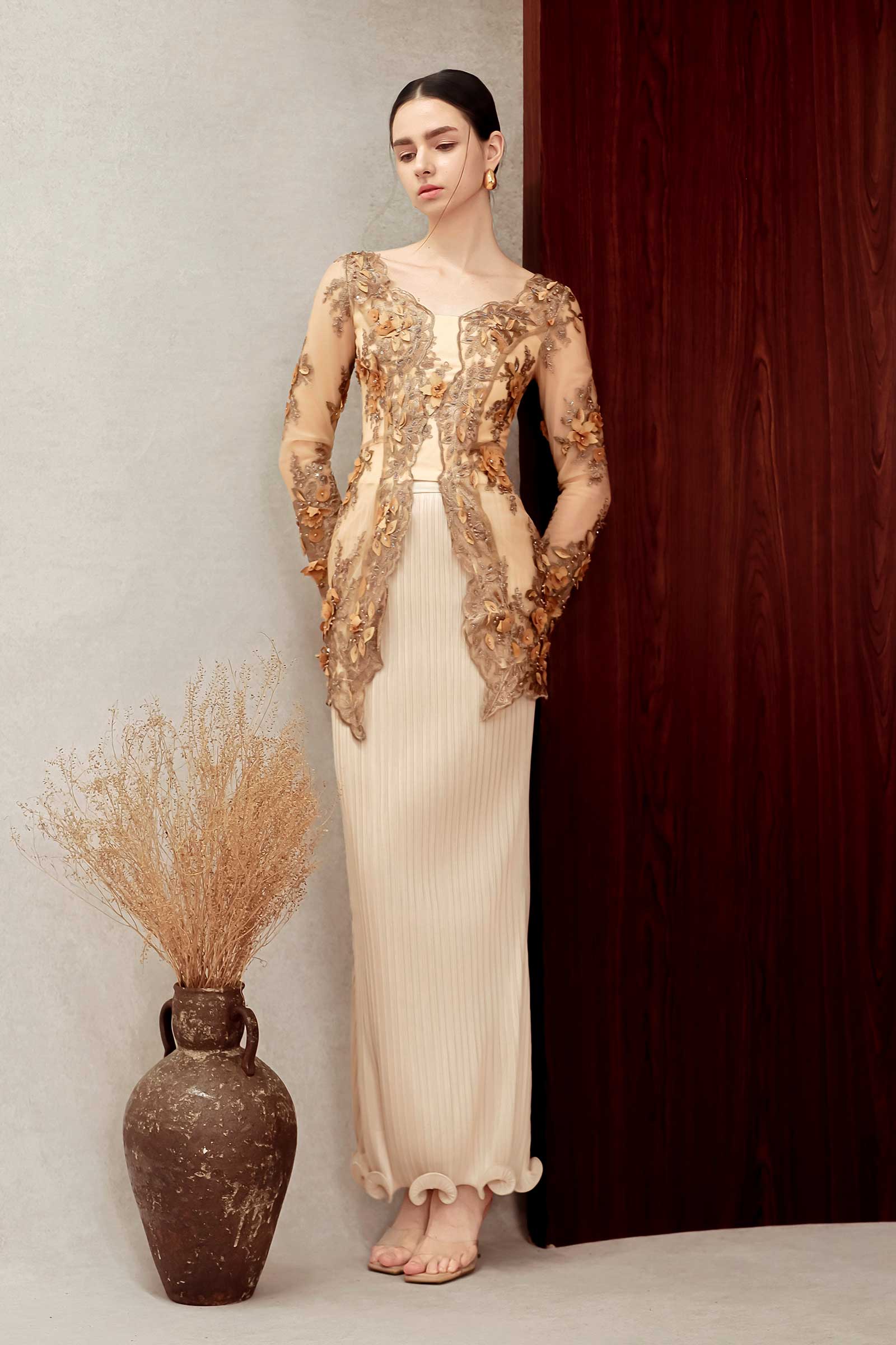 Aurielle Kebaya Top (Gold)