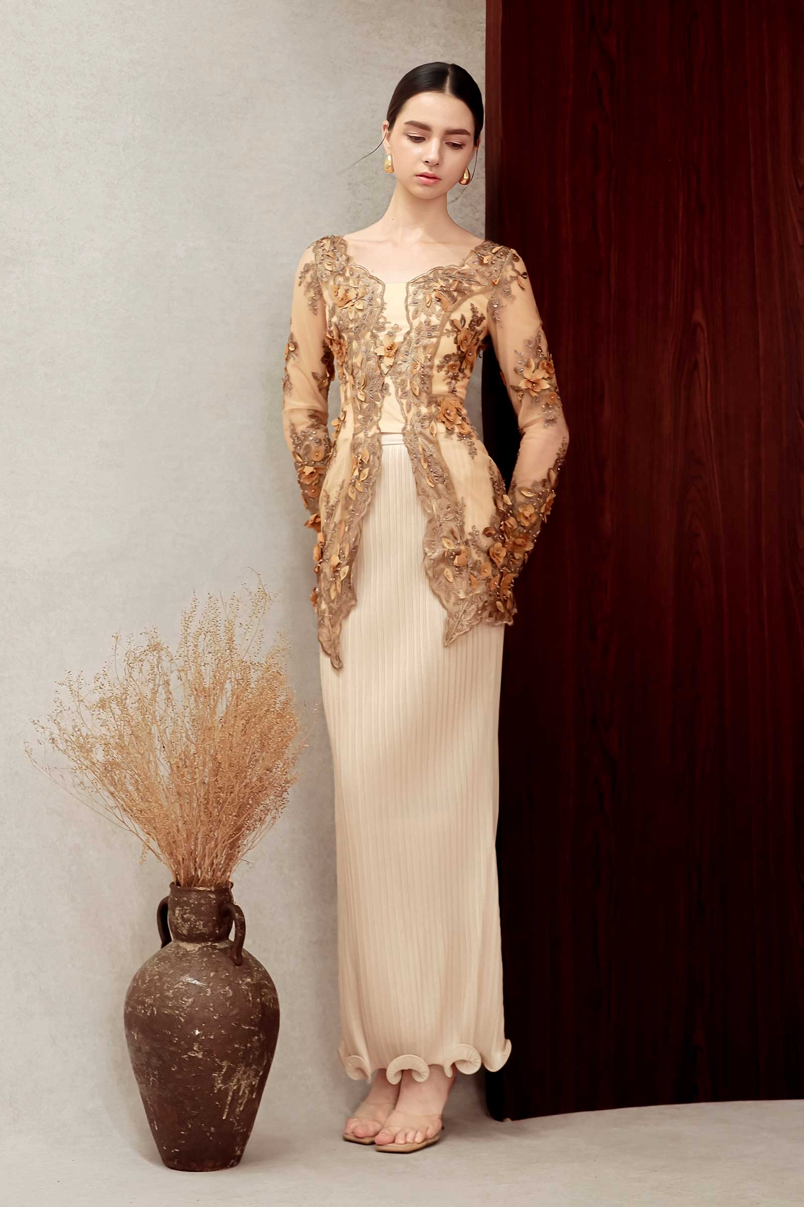 Aurielle Kebaya Top (Gold)