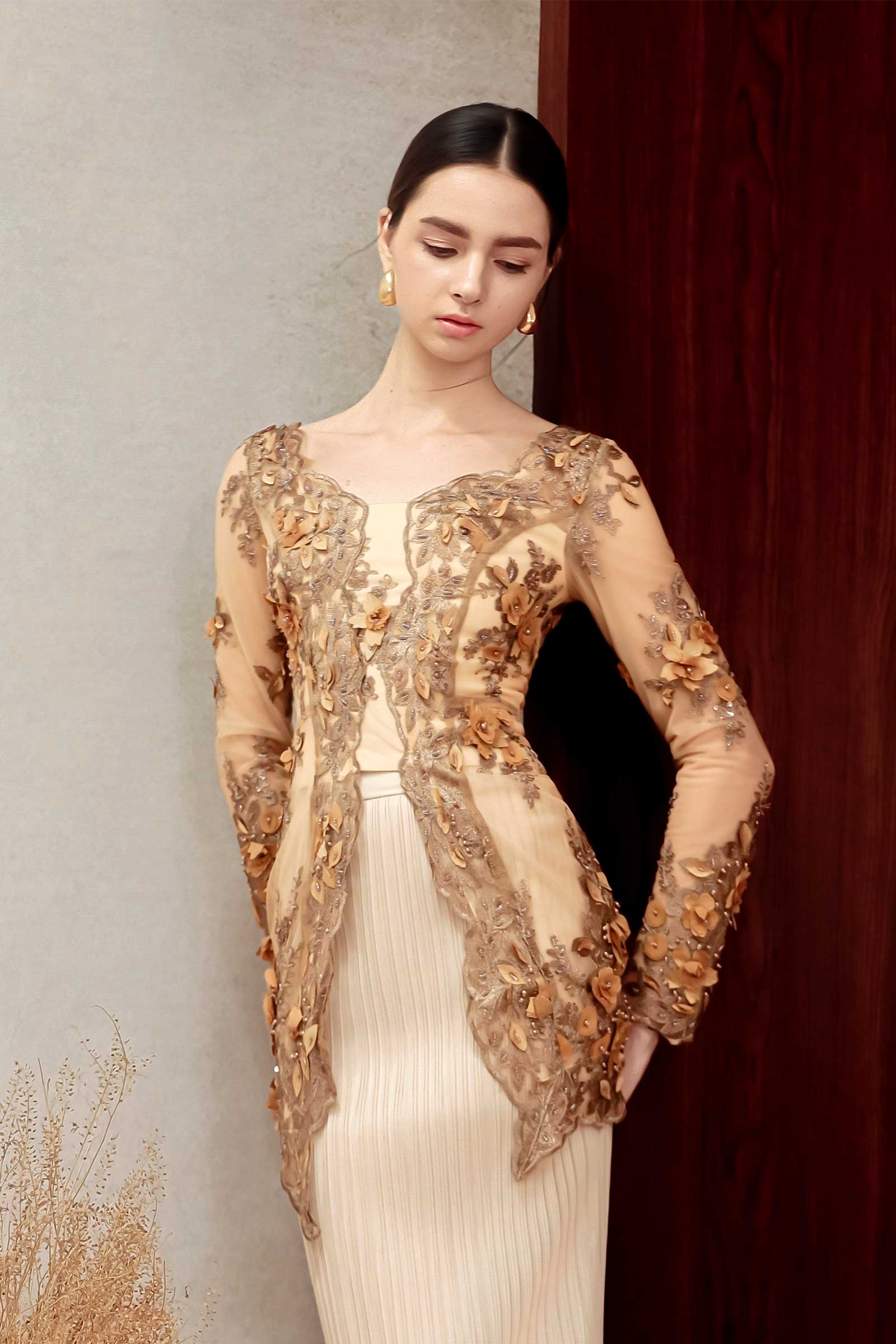 Aurielle Kebaya Top (Gold)