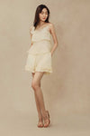 Liora Ruffle Shorts (Cream)
