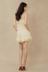 Liora Ruffle Shorts (Cream)
