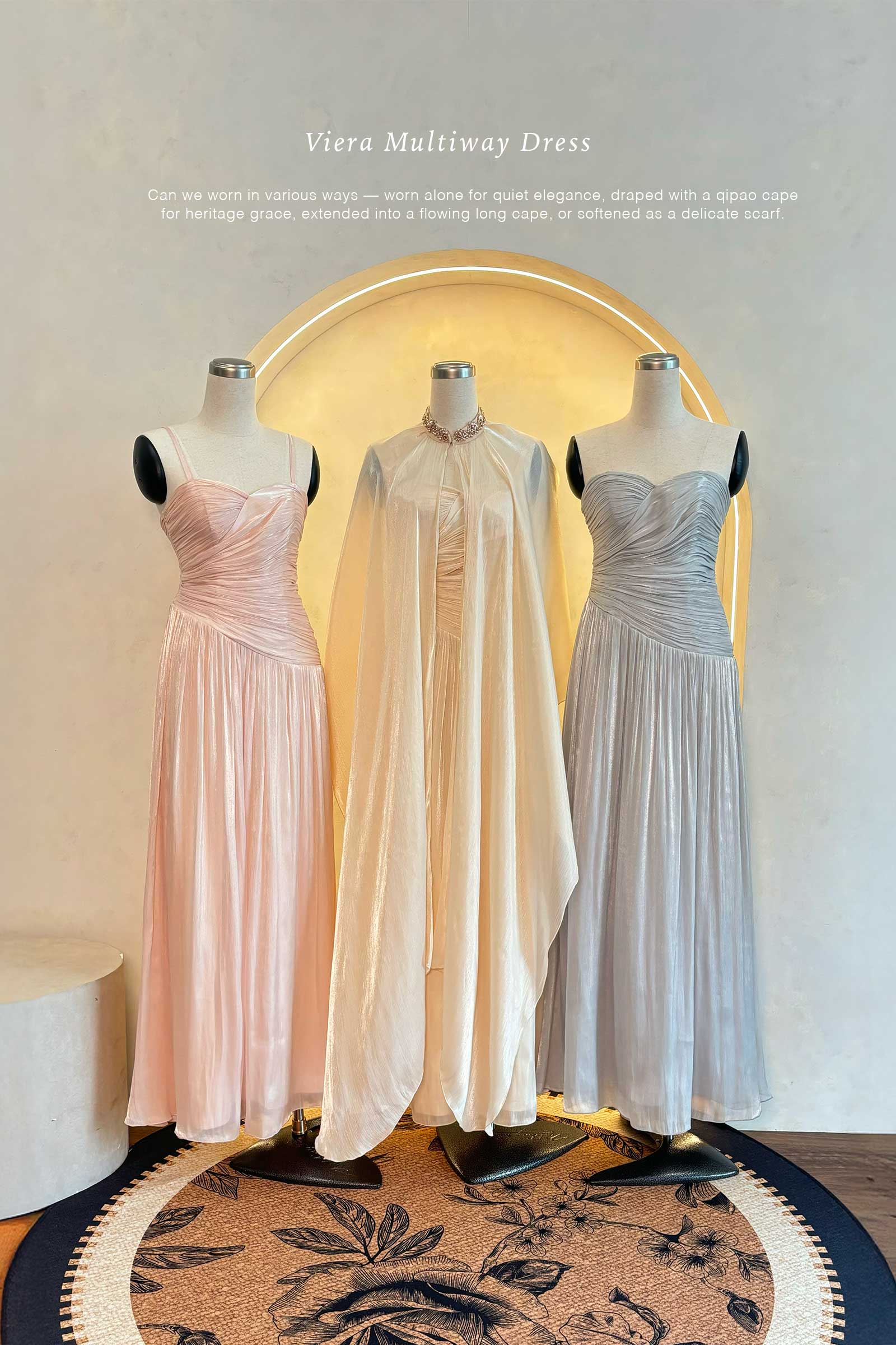 Viera Multiway Dress (Champagne)