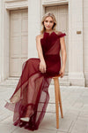 Duelle Gown (Maroon)