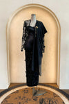 Noir Shawls with brooch (Black) (Non Returnable)