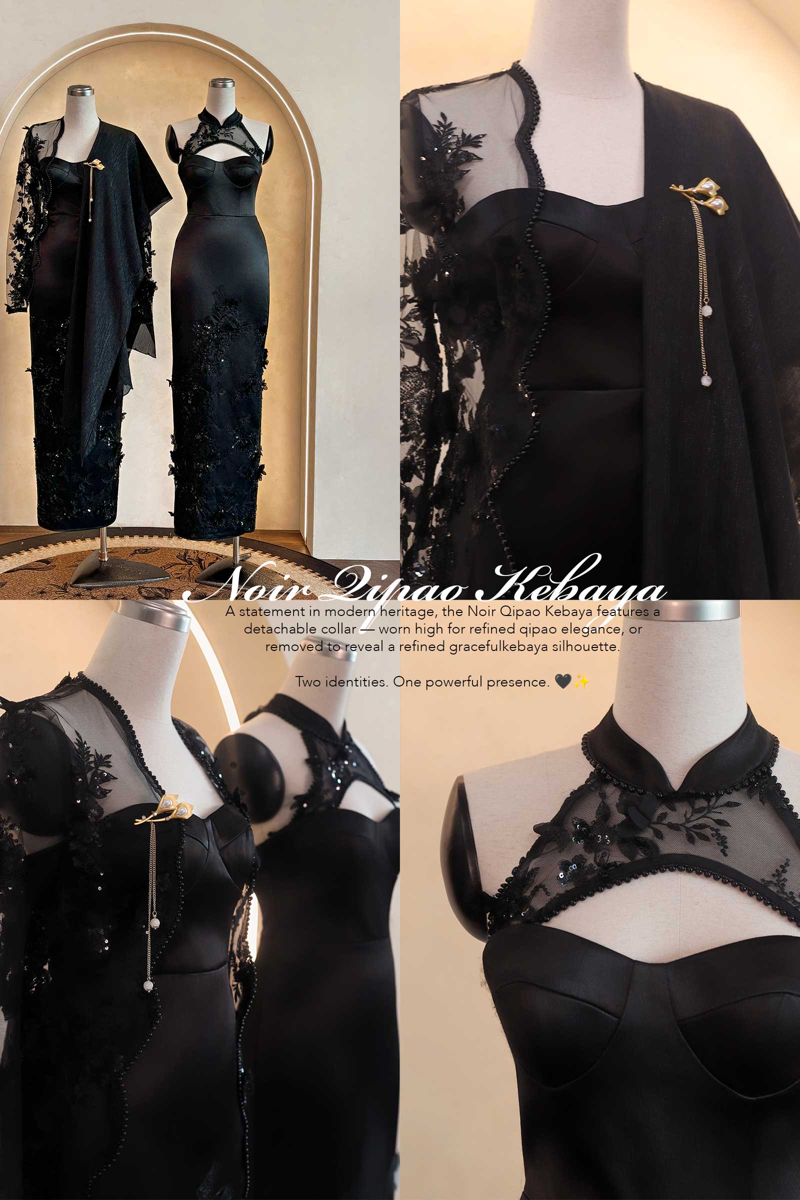 Noir Convertible Dress (Black)