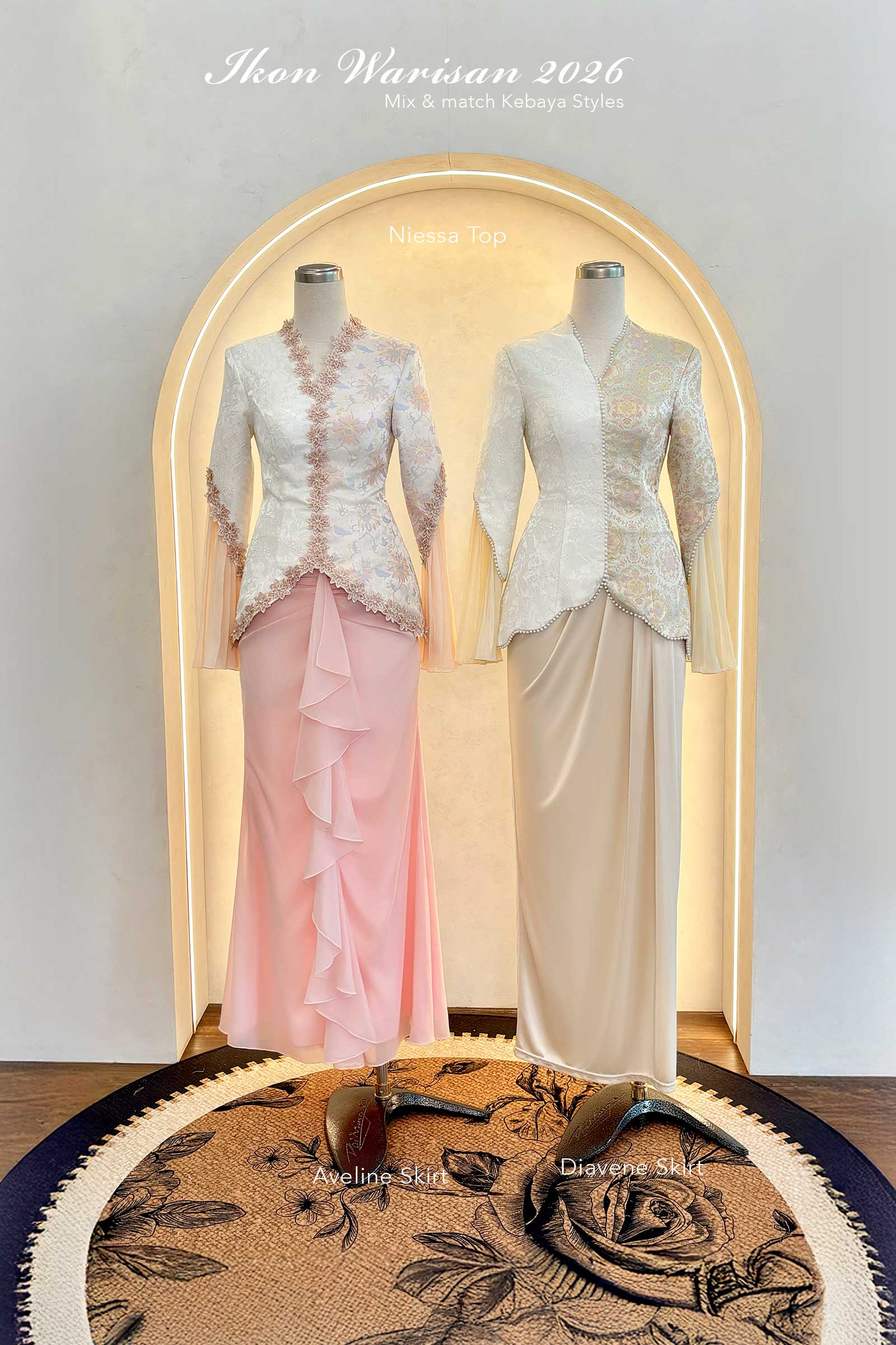 Niessa Kebaya Set (Pistachio)