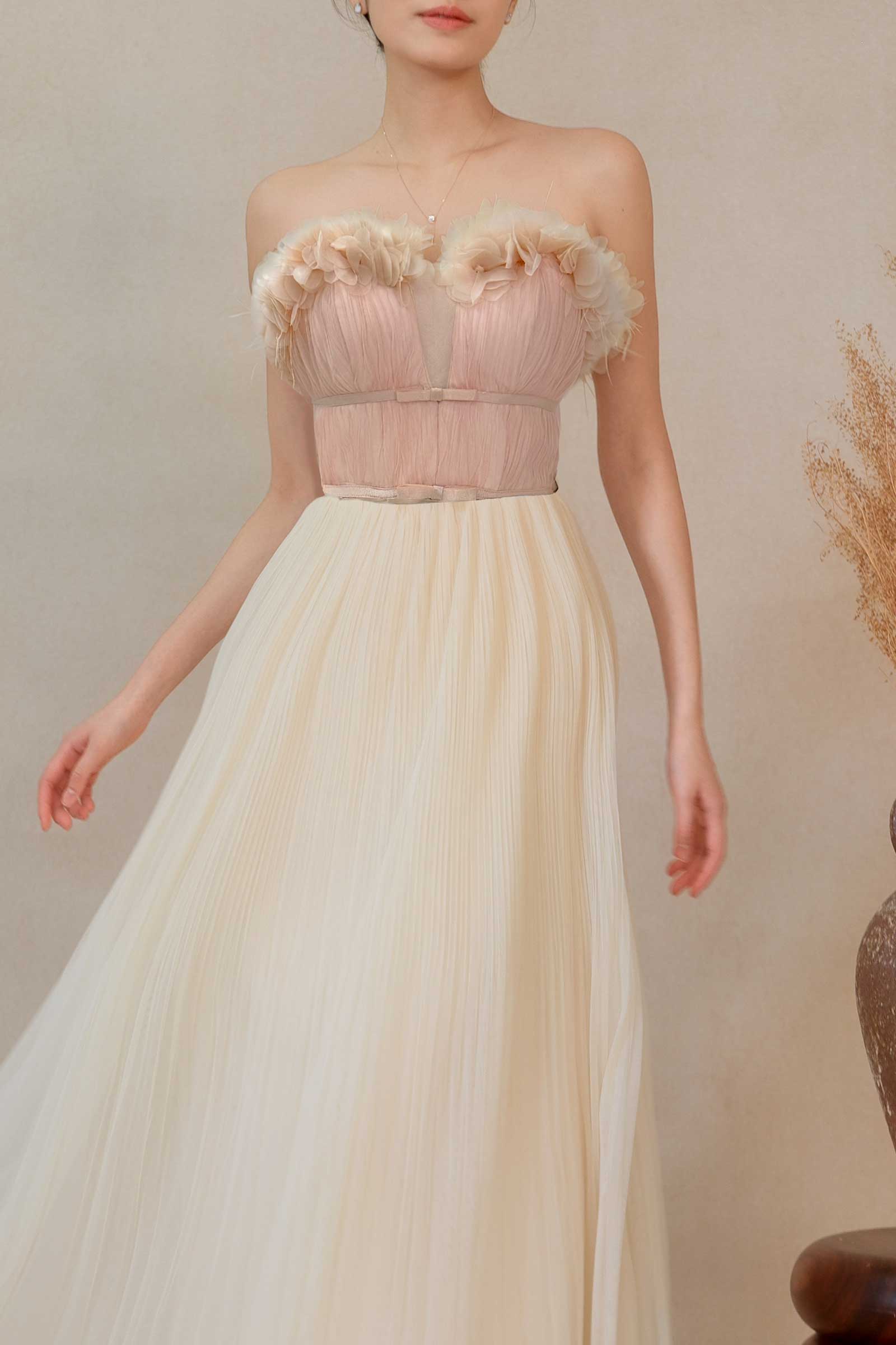 Diaveriale Corset Top (Coral Pink)