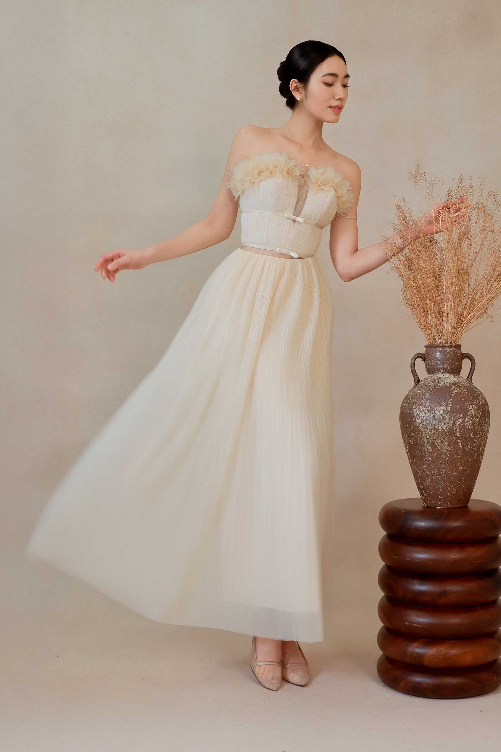 Diaveriale Corset Top (Cream)