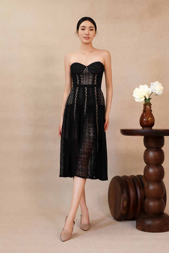 Dianelle Padded Dress (Black) – DoubleWoot