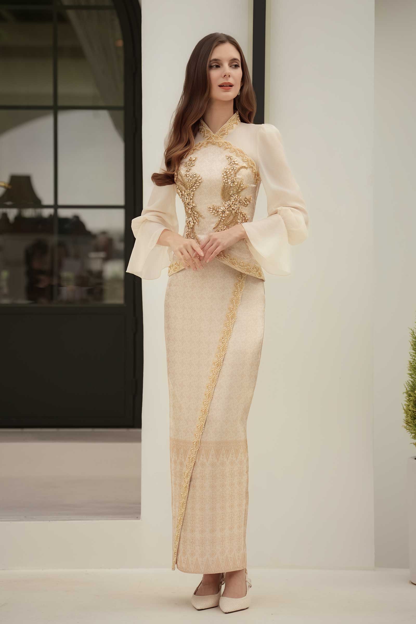 BACKORDER Puteri Kebaya Top (Gold)