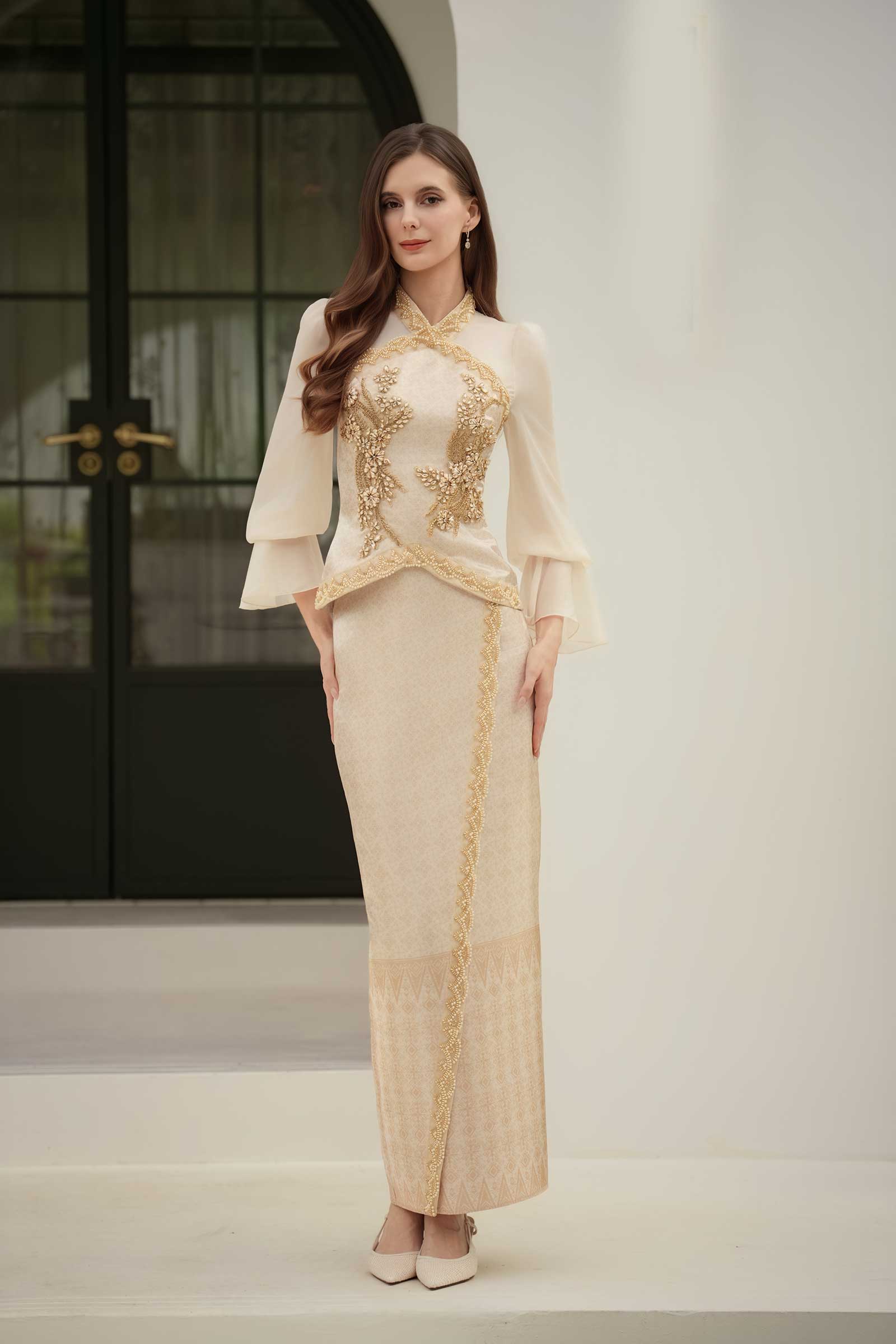 BACKORDER Puteri Kebaya Top (Gold)