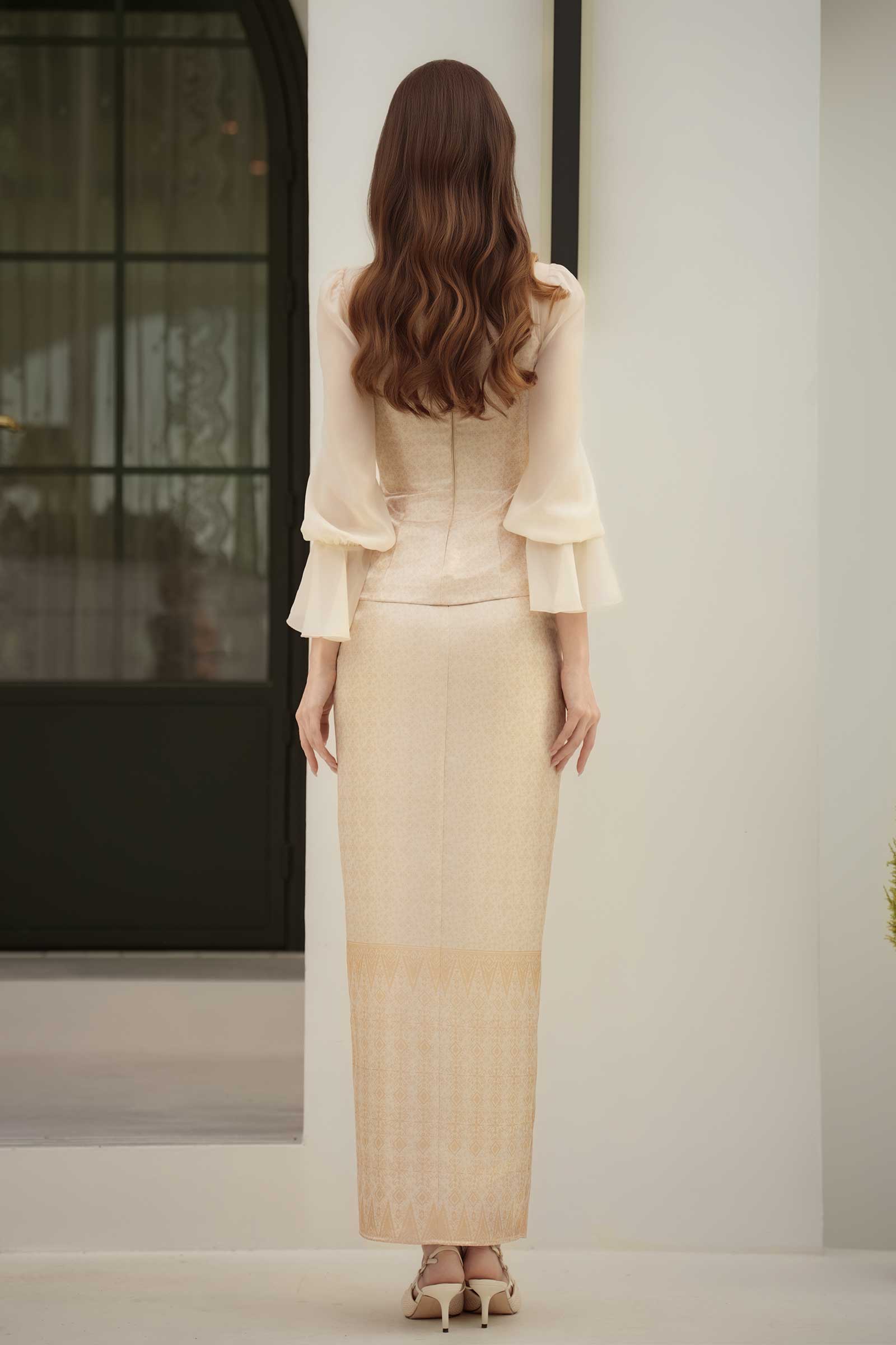 BACKORDER Puteri Kebaya Top (Gold)