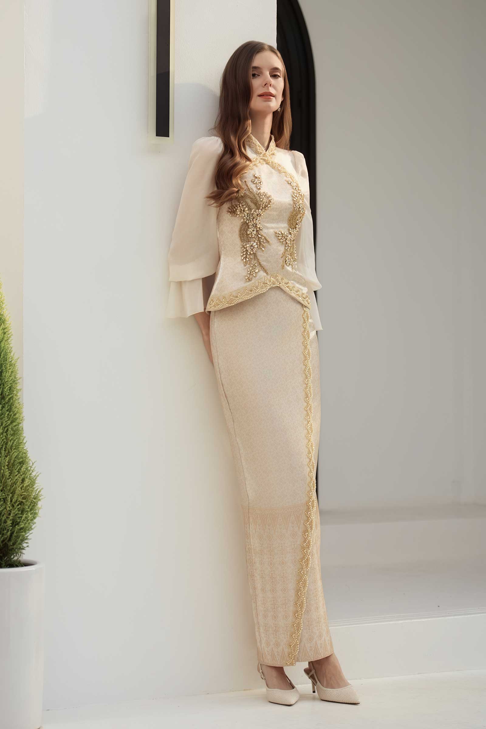 BACKORDER Puteri Kebaya Top (Gold)