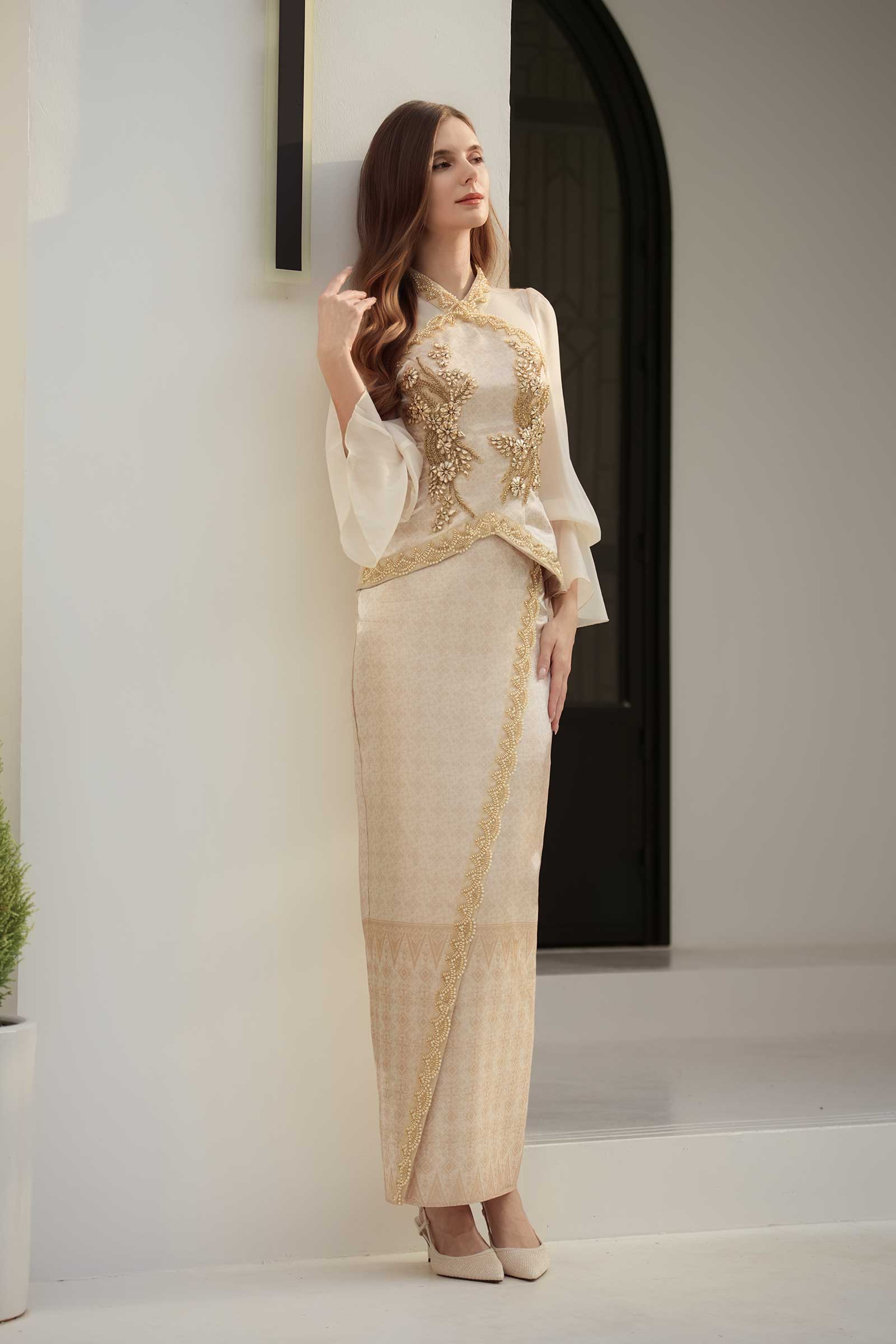 BACKORDER Puteri Kebaya Top (Gold)