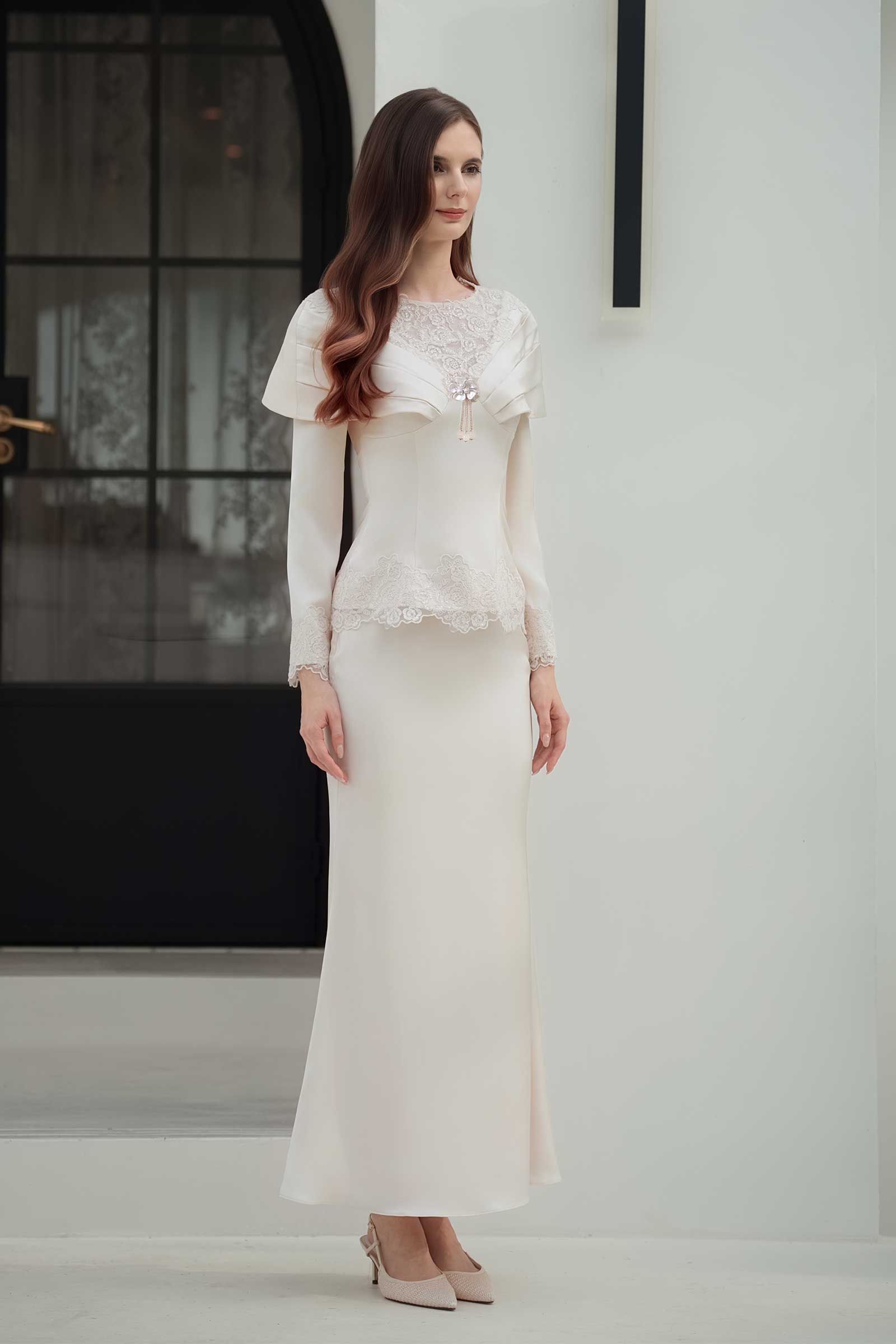 Rembulan Kebaya Top (Champagne)
